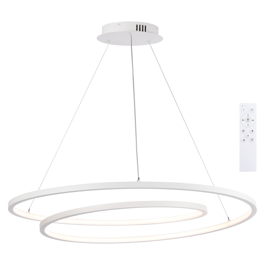 Brilagi - LED prigušivi luster na sajli TWISTER LED/105W/230V 3000-6000K Ø 100 cm bijela + daljinski upravljač