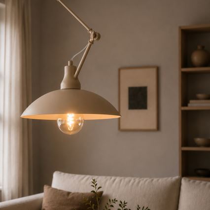 Brilagi - LED luster na stalku IRONBEAM 1xE27/60W/230V bež