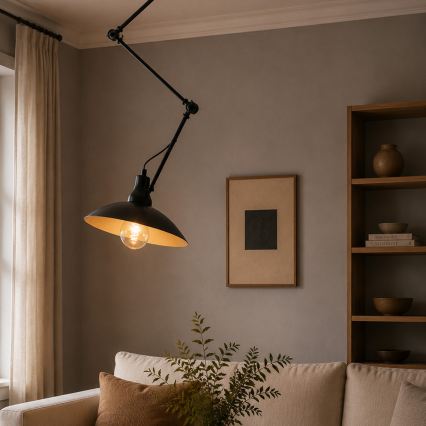 Brilagi - LED luster na štapu IRONBEAM 1xE27/60W/230V crni