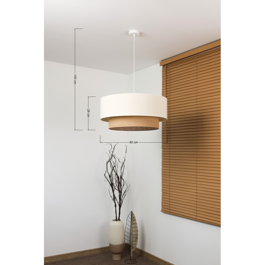 Brilagi - LED luster na užetu BOHO STIL 3xE27/15W/230V Ø 60 cm