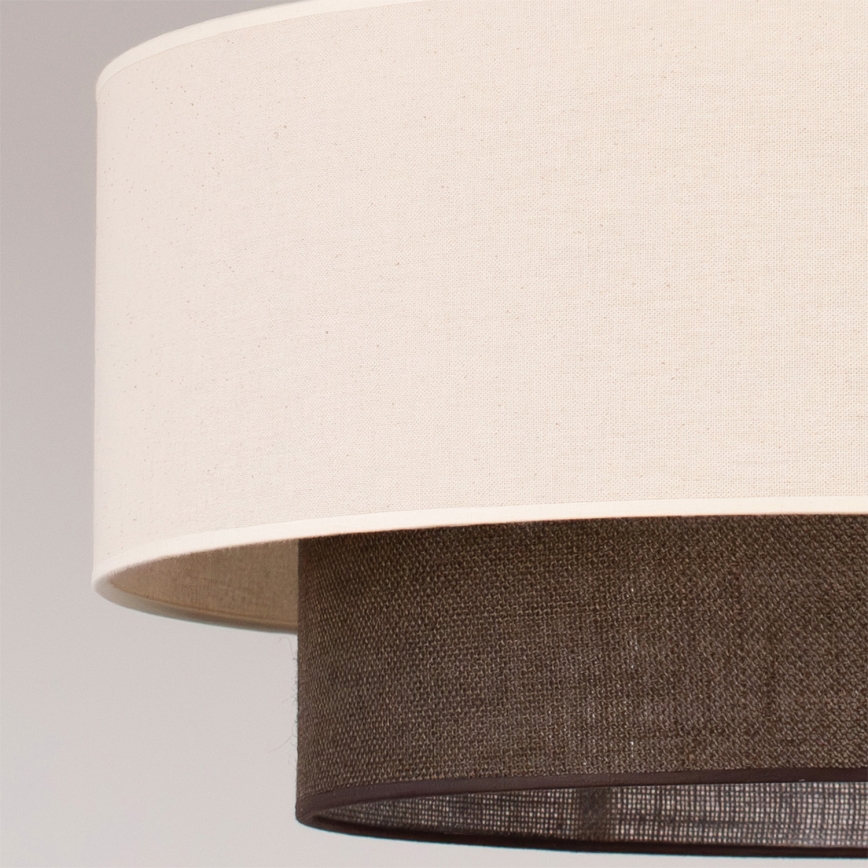 Brilagi - LED luster na užetu BOHO STIL 3xE27/15W/230V Ø 60 cm krem/smeđa