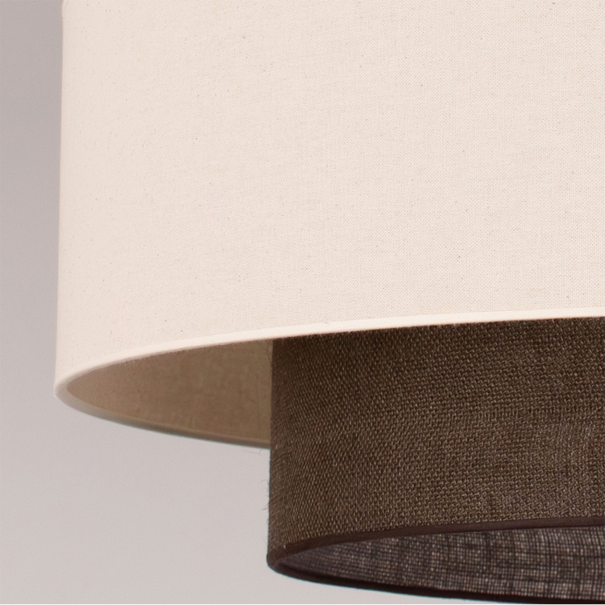 Brilagi - LED luster na užetu BOHO STYLE 3xE27/15W/230V Ø 80 cm krem/smeđa