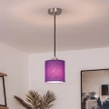Brilagi - LED luster na užetu NUBILA 1xE27/60W/230V pr. 14 cm crna/ljubičasta
