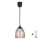 Brilagi - LED luster na užetu RETRO GLASS 1xE27/60W/230V prom. 17 cm crna/dimljeno bež