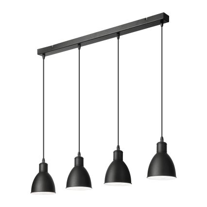 Brilagi - LED luster RIDDY, viseći na sajli, 4xE27/60W/230V, crni