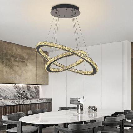 Brilagi - LED luster s prigušivanjem na sajli COSMOWAVE LED/115W/230V 3000-6500K + daljinski upravljač