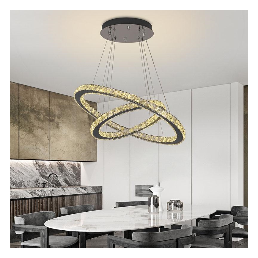 Brilagi - LED luster s prigušivanjem na sajli COSMOWAVE LED/115W/230V 3000-6500K + daljinski upravljač
