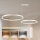 Brilagi - LED luster s mogućnošću prigušenja na sajli PORTOFINO LED/98W/230V 3000-6000K srebrni + s daljinskim upravljačem