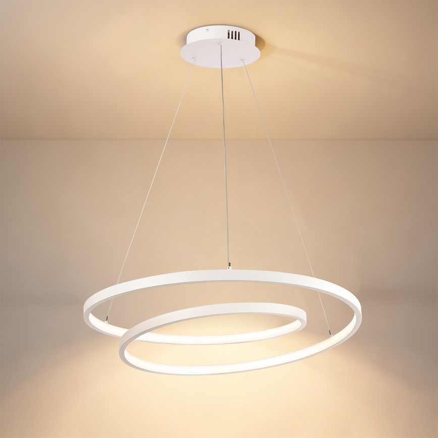 Brilagi - LED luster s prigušivanjem na sajli TWISTER LED/48W/230V 3000-6000K pr. 50 cm bijela + daljinski upravljač