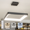 BRILAGI - LED luster s mogućnošću prigušivanja na sajli FALCON II LED/125W/230V 3000-6500K 60x60 cm crni + daljinski upravljač