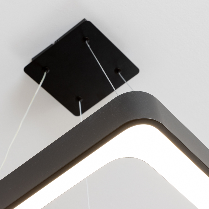 Brilagi - LED luster na sajli FALCON II s mogućnošću prigušivanja LED/80W/230V 3000-6500K 40x40 cm crna + daljinski upravljač