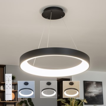 Brilagi - LED luster s mogućnošću prigušivanja na sajli FALCON II LED/99W/230V 3000-6500K Ø 60 cm crna + daljinsko upravljanje