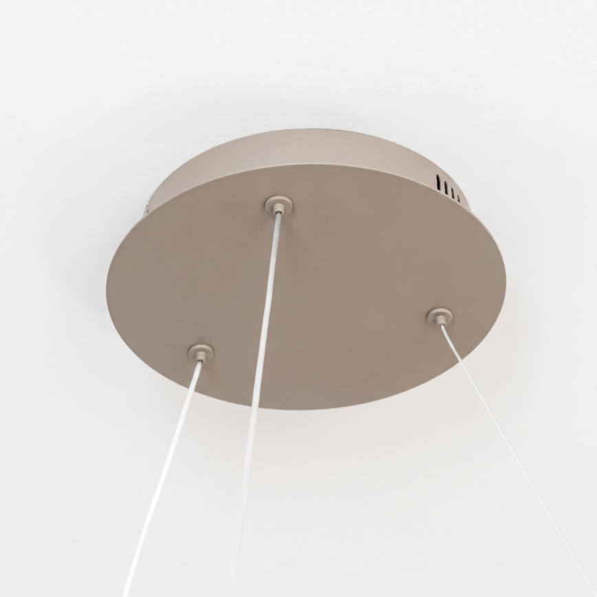 BRILAGI - LED luster na sajli s mogućnošću prigušivanja FALCON II LED/99W/230V 3000-6500K Ø 60 cm bež + daljinski upravljač