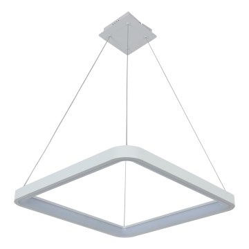 Brilagi - LED luster s mogućnošću prigušivanja na sajli FALCON SLIM LED/50W/230V 3000-6500K 50x50 cm bijela + daljinski upravljač