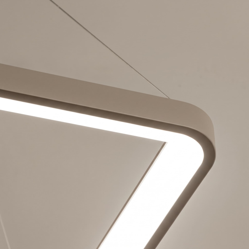 BRILAGI - LED prigušivi luster na lanku FALCON SLIM LED/50W/230V 3000-6500K 50x50 cm bež + daljinski upravljač