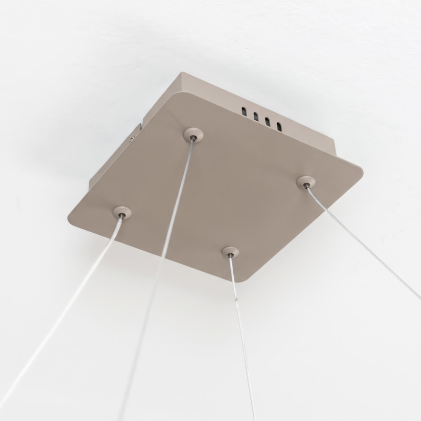 BRILAGI - LED prigušivi luster na lanku FALCON SLIM LED/50W/230V 3000-6500K 50x50 cm bež + daljinski upravljač