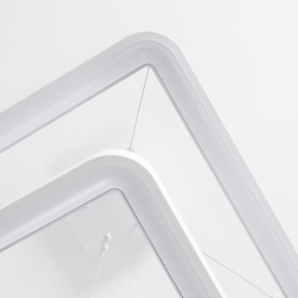 Brilagi - LED luster s mogućnošću prigušenja na sajli FALCON SLIM LED/78W/230V 3000-6500K 50x50 cm bijela + daljinski upravljač