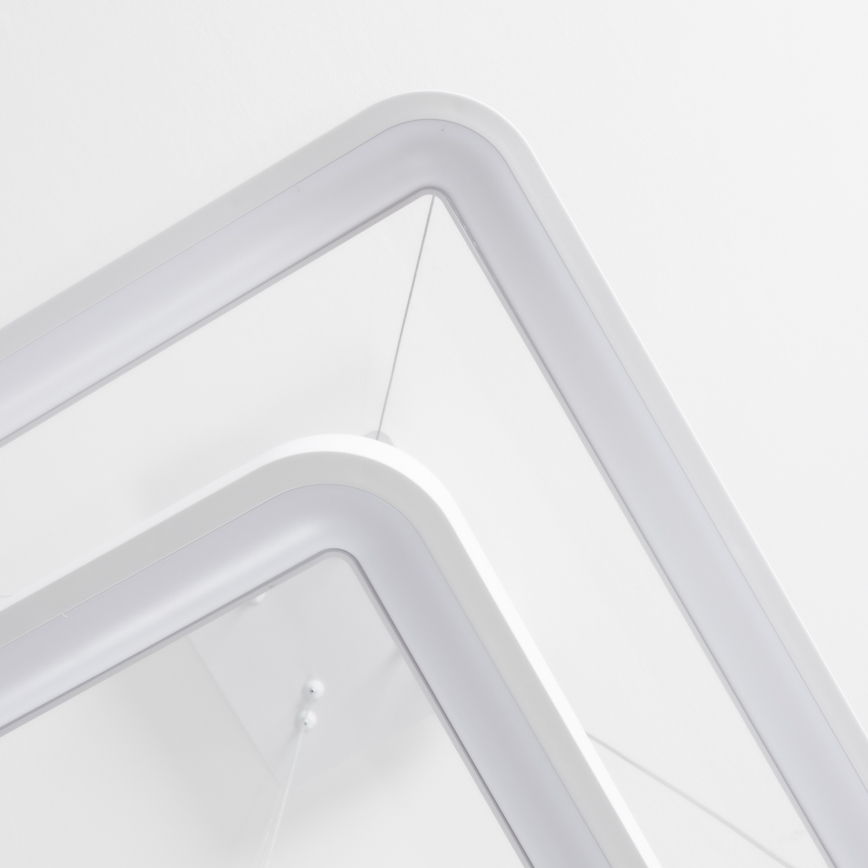 Brilagi - LED luster s mogućnošću prigušenja na sajli FALCON SLIM LED/78W/230V 3000-6500K 50x50 cm bijela + daljinski upravljač