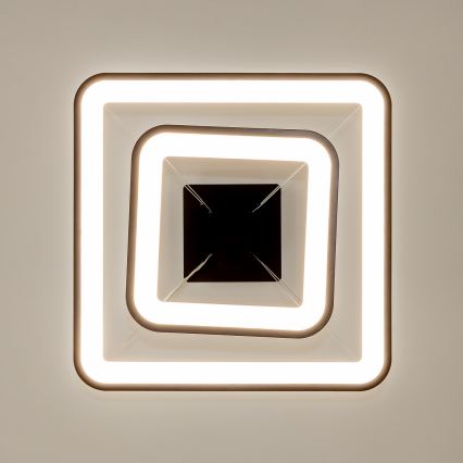 Brilagi - LED luster s mogućnošću prigušivanja na sajli FALCON SLIM LED/78W/230V 3000-6500K 50x50 cm crna + daljinski upravljač