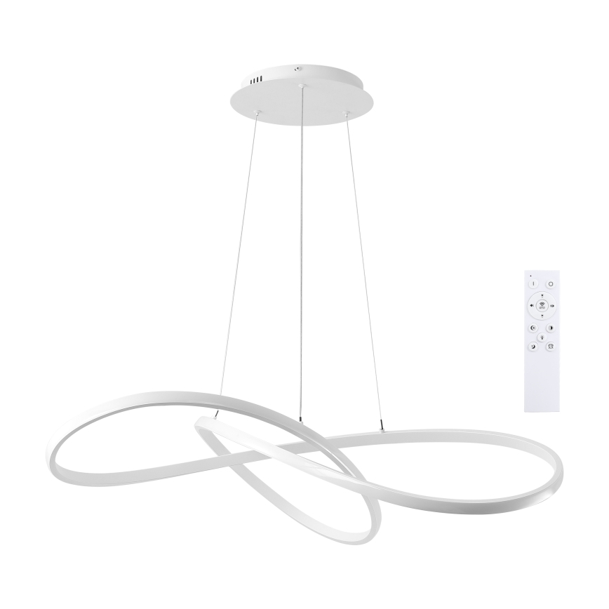 Brilagi - LED prigušivi viseći luster na sajli INFINITY LED/80W/230V 3000-6000K 80x80 cm bijela + daljinsko upravljanje