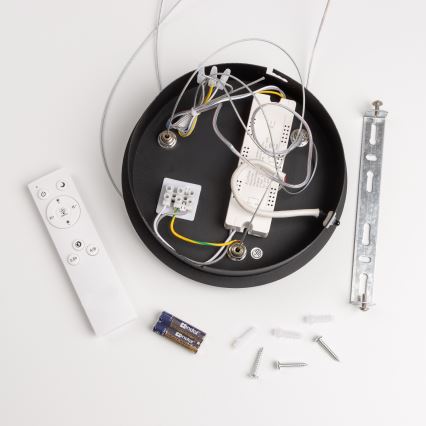 Brilagi - LED luster s prigušivanjem na sajli FALCON LED/40W/230V 3000-6500K Ø 45 cm crna + daljinski upravljač