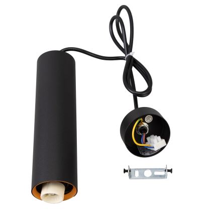 Brilagi - LED RGBW luster na sajli SELE s mogućnošću prigušivanja 1xGU10/4,8W/230V 3000K crna/zlatna + daljinski upravljač