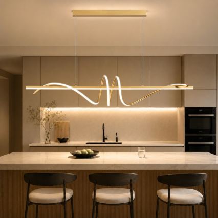 BRILAGI - LED luster s mogućnošću prigušivanja na sajli SIGNATURE LED/50W/230V 3000-6000K 120 cm zlatna + daljinsko upravljanje