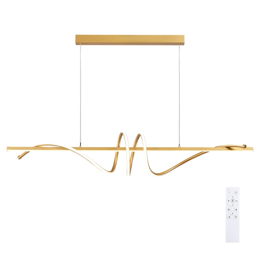 BRILAGI - LED luster s mogućnošću prigušivanja na sajli SIGNATURE LED/50W/230V 3000-6000K 120 cm zlatna + daljinsko upravljanje