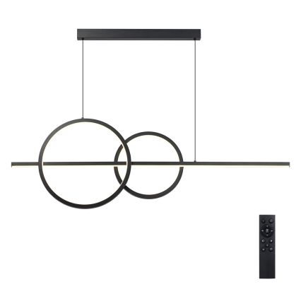 BRILAGI - LED luster s mogućnošću prigušivanja na sajli SIGNATURE LED/53W/230V 3000-6000K 120 cm crna + daljinski upravljač