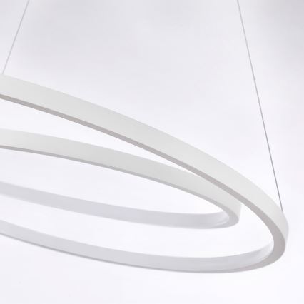 Brilagi - LED luster s prigušivanjem na sajli TWISTER LED/75W/230V 3000-6000K Ø 70 cm bijela + daljinski upravljač
