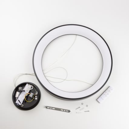 Brilagi - LED luster s mogućnošću prigušivanja na sajli FALCON II LED/99W/230V 3000-6500K promjer 60 cm crna + daljinski upravljač