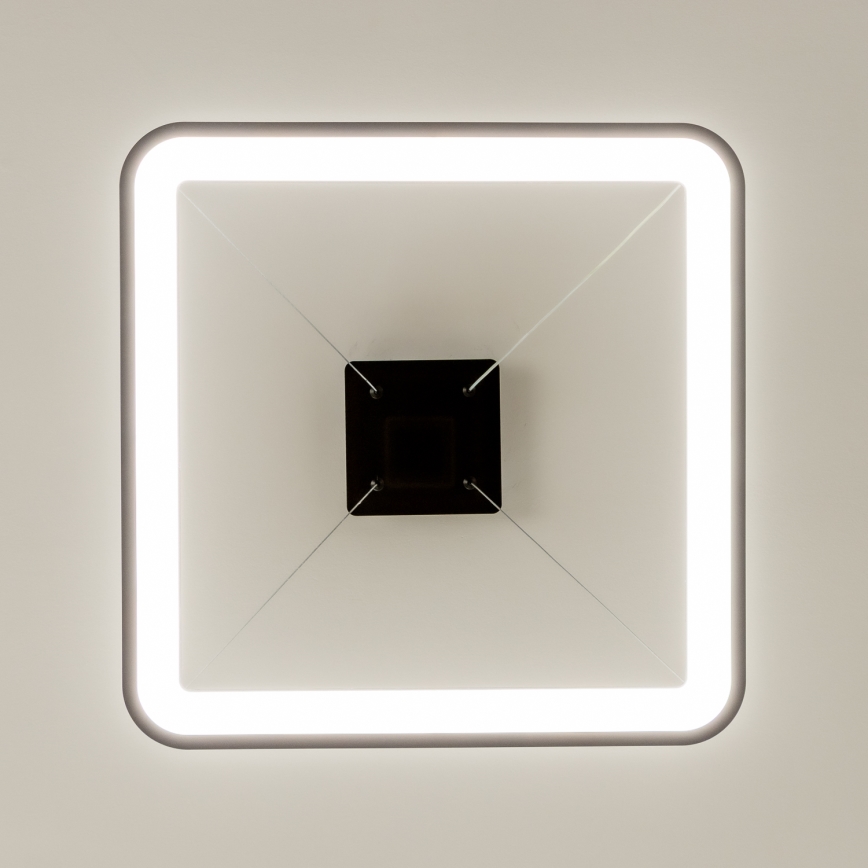 Brilagi - LED luster na sajli s mogućnošću prigušivanja FALCON SLIM LED/50W/230V 3000-6500K 50x50 cm crna + daljinski upravljač