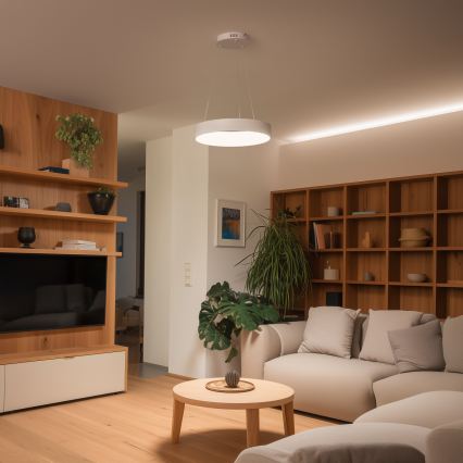 Brilagi - LED luster na sajli FALCON II, s mogućnošću prigušivanja, LED/67W/230V 3000-6500K Ø 40 cm bijeli + daljinski upravljač