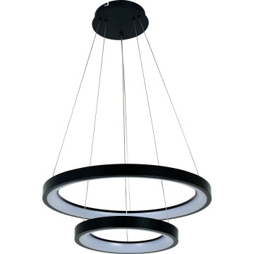 Brilagi - LED luster s prigušivanjem na sajli FALCON SLIM LED/68W/230V 3000-6500K Ø 50 cm crna + daljinski upravljač