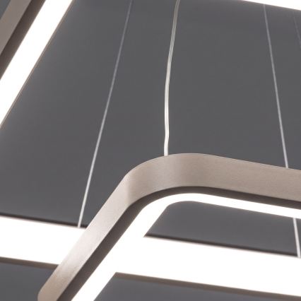 BRILAGI - LED luster s mogućnošću prigušivanja na kabelu FALCON SLIM LED/78W/230V 3000-6500K 50x50 cm bež + daljinski upravljač