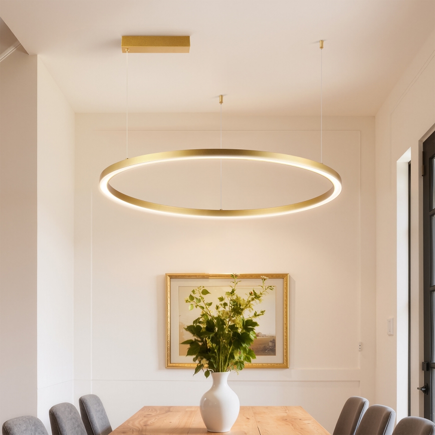 Brilagi - LED prigušivi luster na sajli PORTOFINO LED/60W/230V 3000-6000K Ø 80 cm zlatna + daljinski upravljač