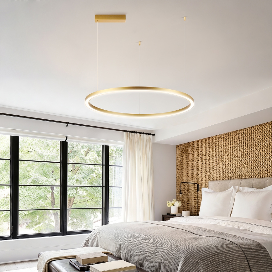 Brilagi - LED prigušivi luster na sajli PORTOFINO LED/60W/230V 3000-6000K Ø 80 cm zlatna + daljinski upravljač