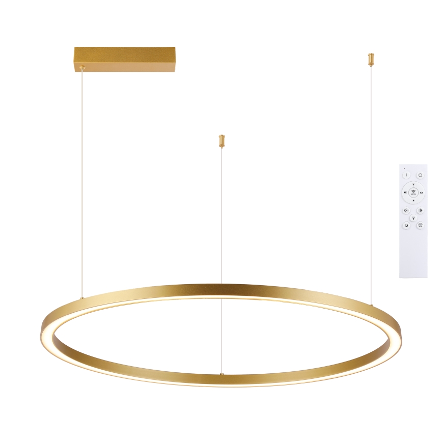 Brilagi - LED prigušivi luster na sajli PORTOFINO LED/60W/230V 3000-6000K Ø 80 cm zlatna + daljinski upravljač