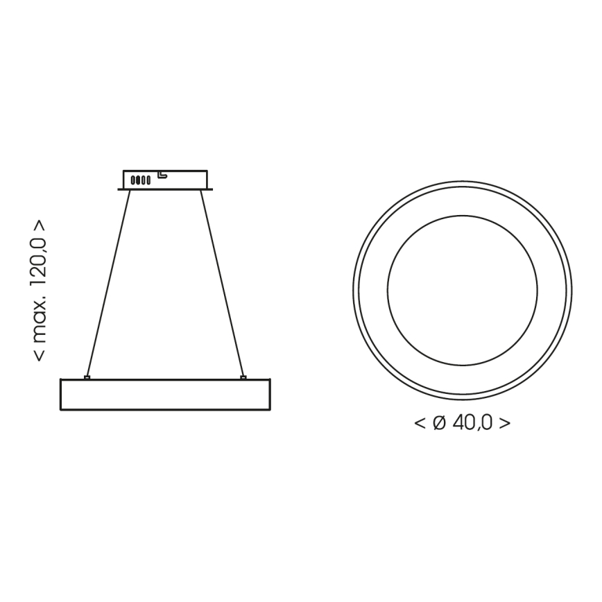 BRILAGI - LED luster na sajli s mogućnošću prigušivanja FALCON II LED/67W/230V 3000-6500K Ø 40 cm bež + daljinski upravljač