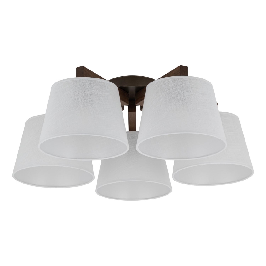 BRILAGI - LED luster za površinsku montažu LATTE 5xE27/15W/230V borovina/bijela