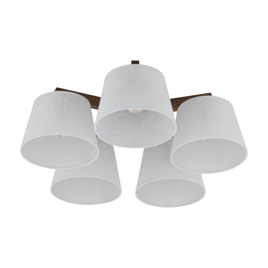 BRILAGI - LED luster za površinsku montažu LATTE 5xE27/15W/230V borovina/bijela