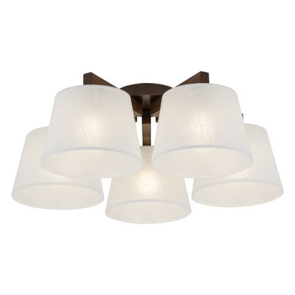 BRILAGI - LED luster za površinsku montažu LATTE 5xE27/15W/230V borovina/bijela