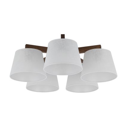BRILAGI - LED luster za površinsku montažu LATTE 5xE27/15W/230V borovina/bijela