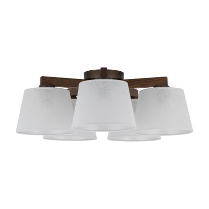 BRILAGI - LED luster za površinsku montažu LATTE 5xE27/15W/230V borovina/bijela