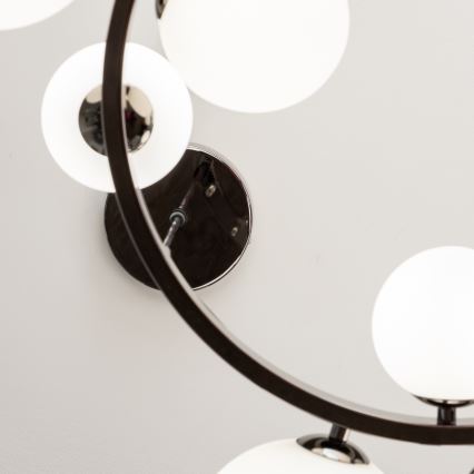 Brilagi - LED lustr na užetu MILLA 15xG9/3W/230V crni krom/bijela