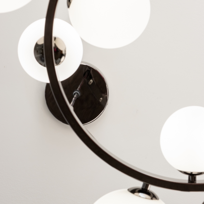 Brilagi - LED lustr na užetu MILLA 15xG9/3W/230V crni krom/bijela