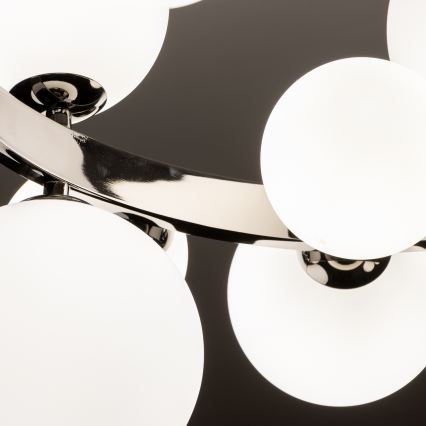 Brilagi - LED lustr na užetu MILLA 15xG9/3W/230V crni krom/bijela