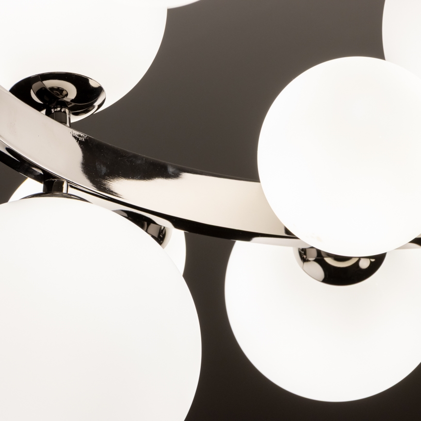 Brilagi - LED lustr na užetu MILLA 15xG9/3W/230V crni krom/bijela