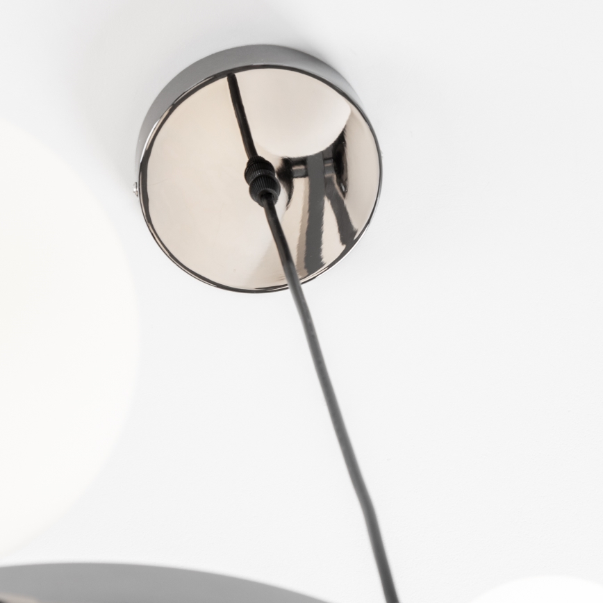 Brilagi - LED lustr na užetu MILLA 15xG9/3W/230V crni krom/bijela