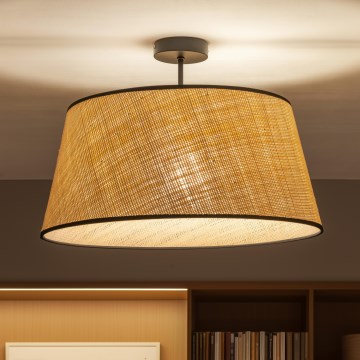 Brilagi - LED nadgradna stropna svjetiljka CERIA 1xE27/60W/230V Ø 50 cm crna/bež